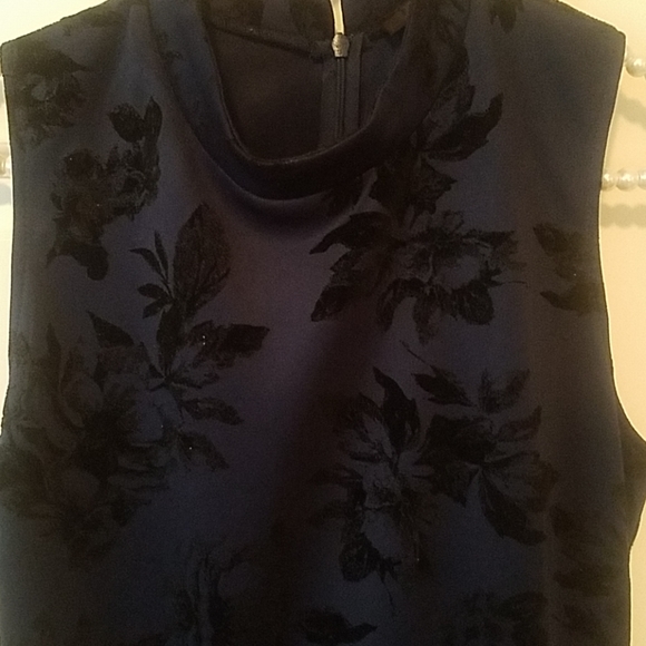 💙Navy blue sleeveless dress size L - Picture 2 of 6